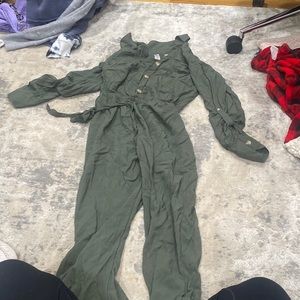justice green kids jumpsuit